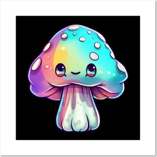 Cute Psychedelic Mushroom Posters and Art